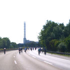 Fahrradfahren auf der Autobahn