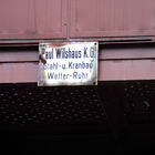 Firmenschild: Klaus Wilshaus K. G. Stahl- und Kranbau Wetter-Ruhr