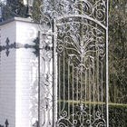 Schmiedeeisernes Tor am Eingang von Haus Dieprahm