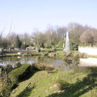 Teichanlage mit Fontäne