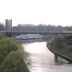 Hebeturm, Brücke und Schulschiff Rhein