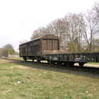 Güterzug-Wagon auf Abstellgleis