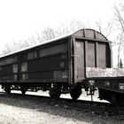 Güterzug-Wagon auf Abstellgleis