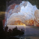 »Die Blaue Grotte von Capri« (Öl auf Leinwand, 1835) von Heinrich Jakob Fried