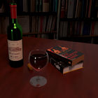 Rotwein und Bücher