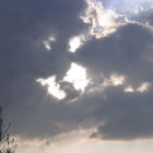 Wolkenverhangene Sonne