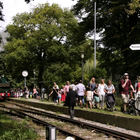 Menschen am Bahnsteig