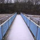 Eis auf Brücke