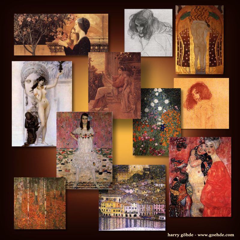 Gustav Klimt Collage